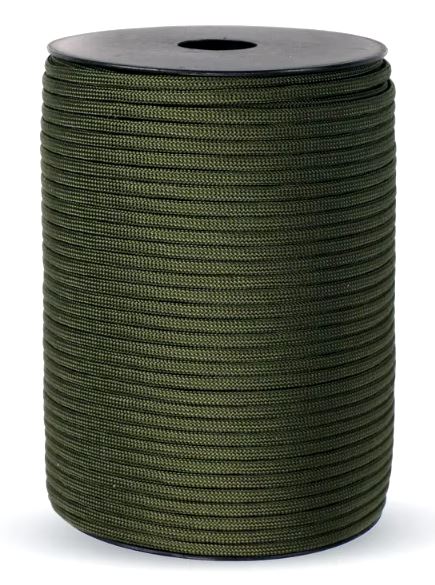50m Army Green 550lb Military 9 core Paracord Rope 4mm Outdoor Camping Rope