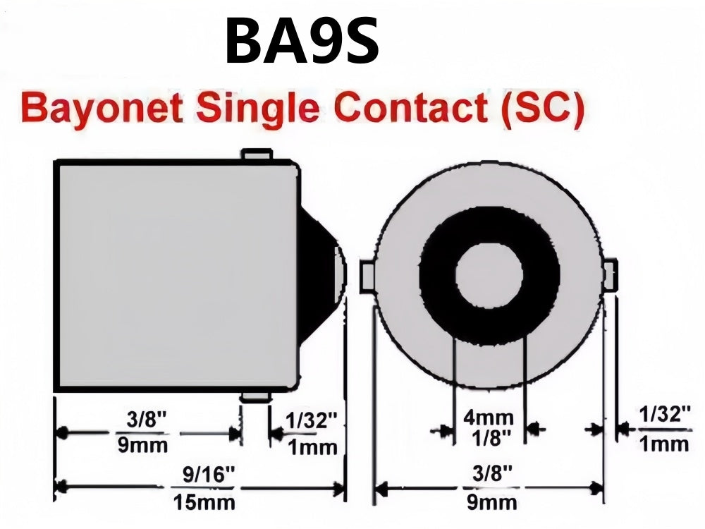 10 x BA9S 12V 4W Incandescent globes ideal vintage dash instrument globes 10pcs