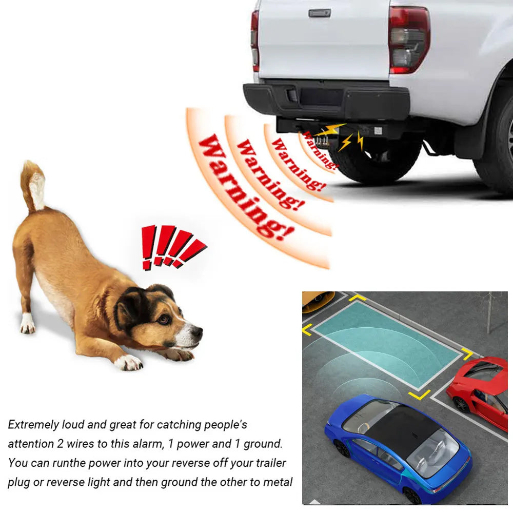 12-24V 107dB Backup Alarm Siren Beeper Buzzer Horn Warning Car Reversing Alarm