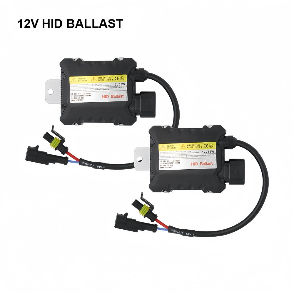 9006 55w 6000k HID Kit 2 x 55w HID Slim Ballasts and 2 x 55w HB4 6000k HID Globe