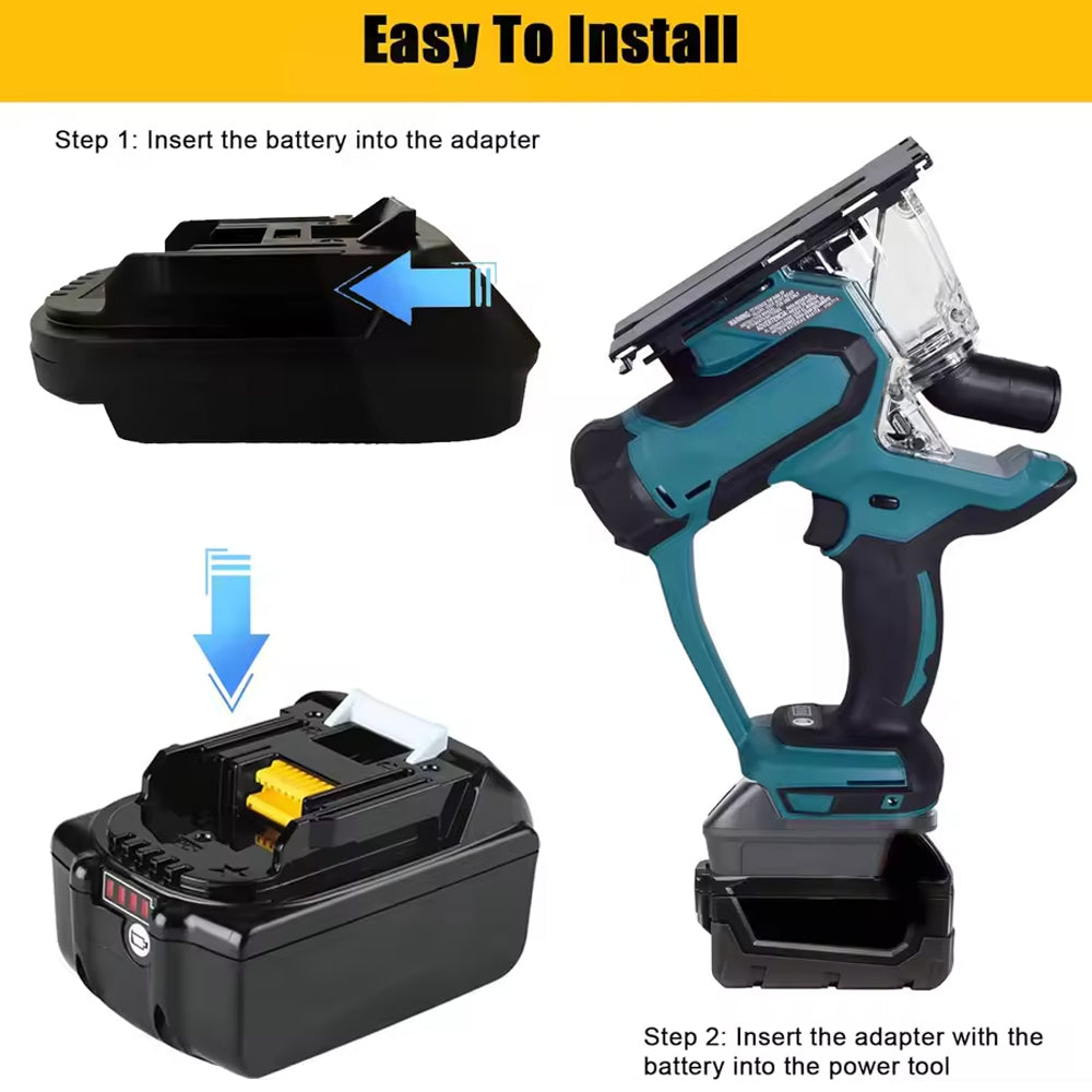 Battery Adapter Converts Einhell 18V Li-ion to Fit for Makita 18V Tools