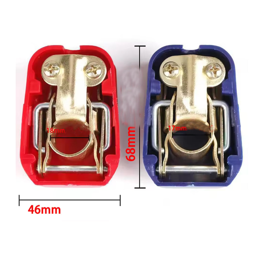1 Pair Battery Terminal Connectors Quick Release Battery Clamps Top Post Clips