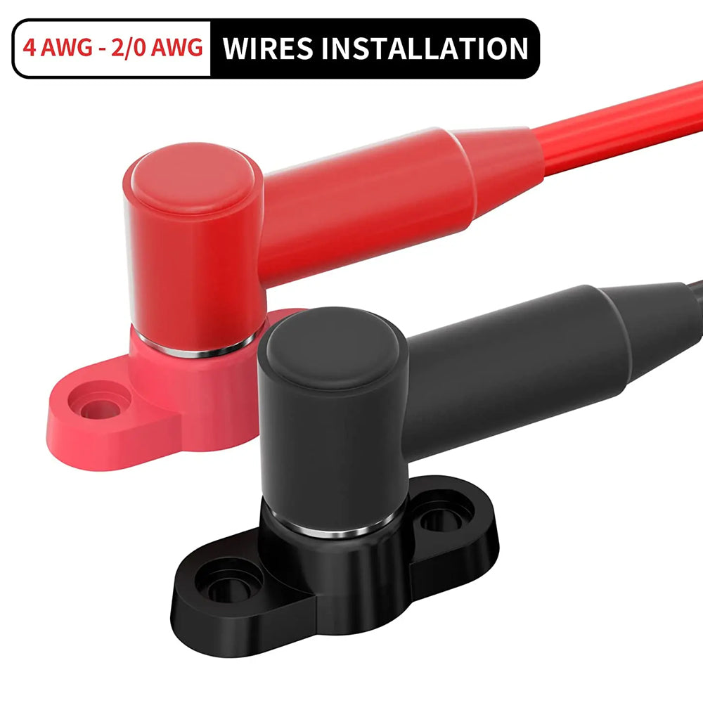 10x Battery Terminal Cover Insulated Rubber Boot Fit 4-2/0 AWG Wire Max M10 Stud