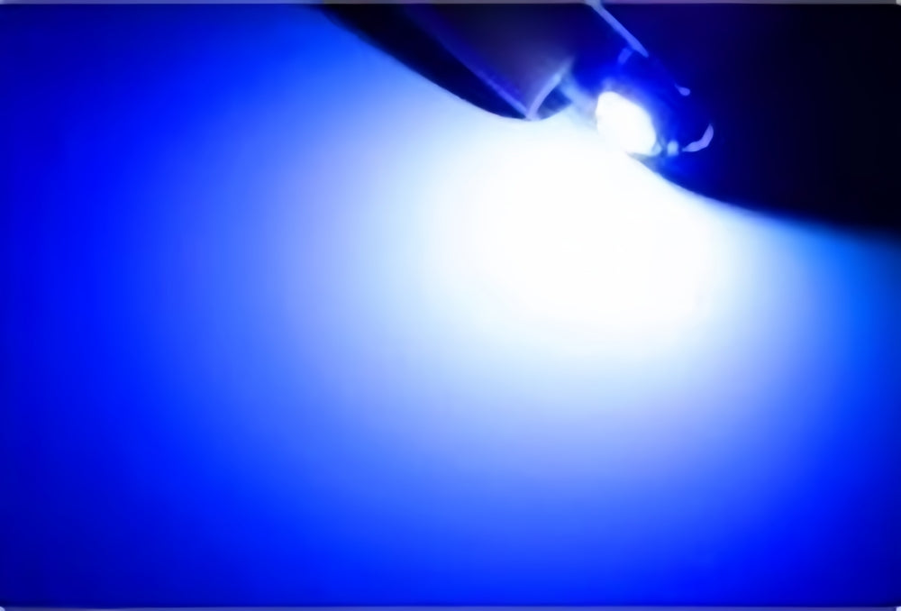 10 x T3 Neo 8mm 2x2016smd 400lm 12v Blue Dash illumination LEDs Blue (10pcs)