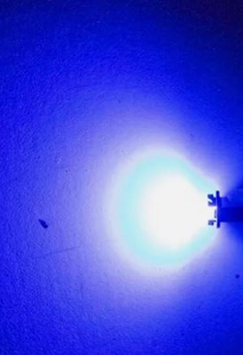 10 x T10 Blue 12v LED Cob Flat Face Super Bright for Dash Cluster (10pcs)