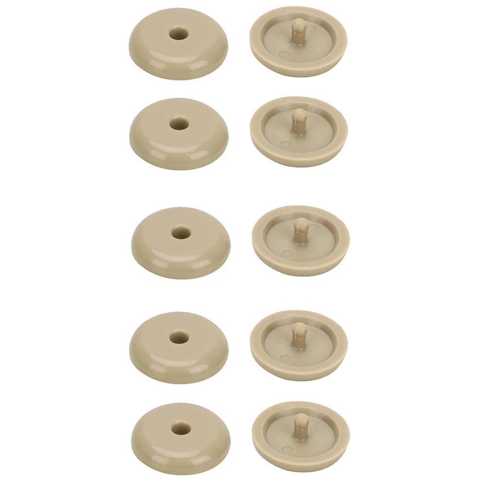 Beige Seatbelt Stopper Buckle Button Clip Automobile Seat Belt Limit Stop Clip