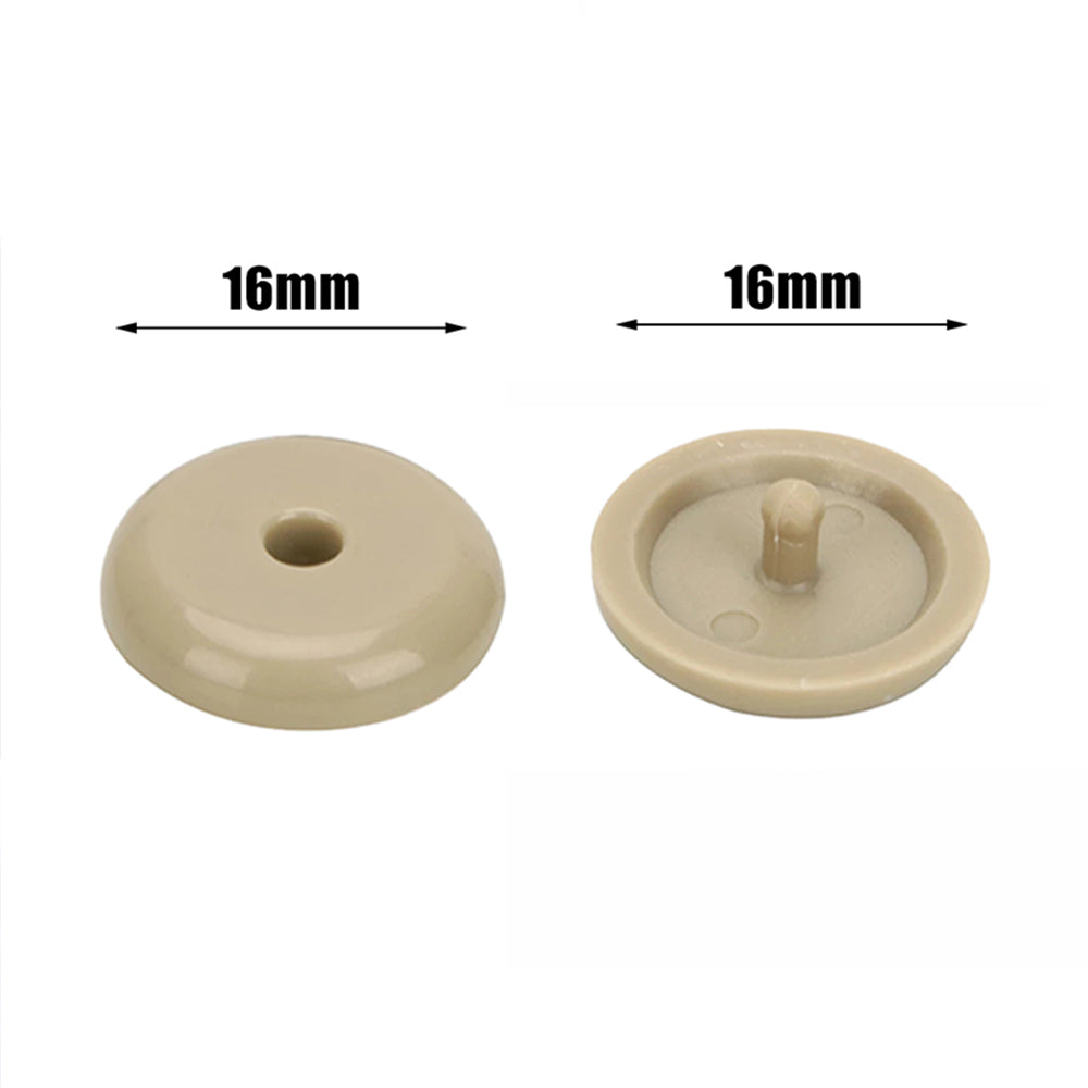 Beige Seatbelt Stopper Buckle Button Clip Automobile Seat Belt Limit Stop Clip