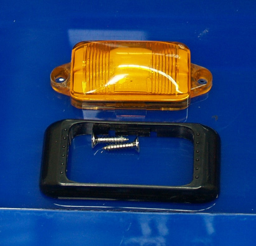 PAIR AMBER LED SIDE MARKER LIGHTS TRAILER TRUCK CARAVAN MULTI VOLT ADR (2)
