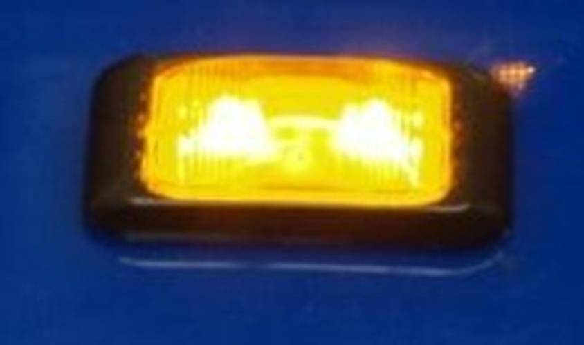 PAIR AMBER LED SIDE MARKER LIGHTS TRAILER TRUCK CARAVAN MULTI VOLT ADR (2)