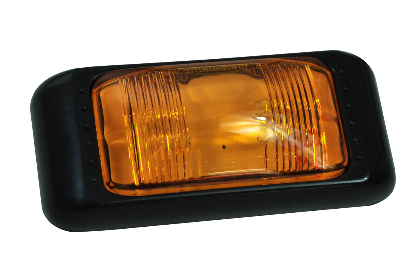 2 LARGE SERIES AMBER LED SIDE MARKER LIGHTS TRAILER TRUCK CARAVAN MULTI VOLT ADR
