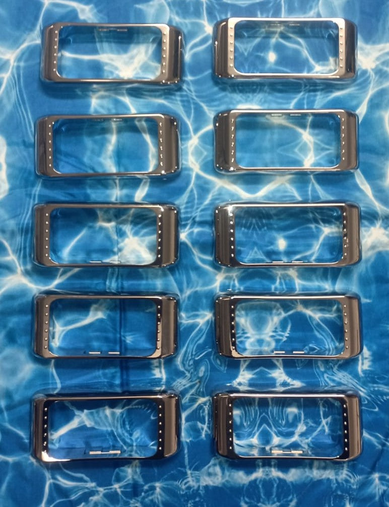 10 x CHROME BRITE LED TECH LARGE MARKER LAMP SURROUNDS 10PC PACK