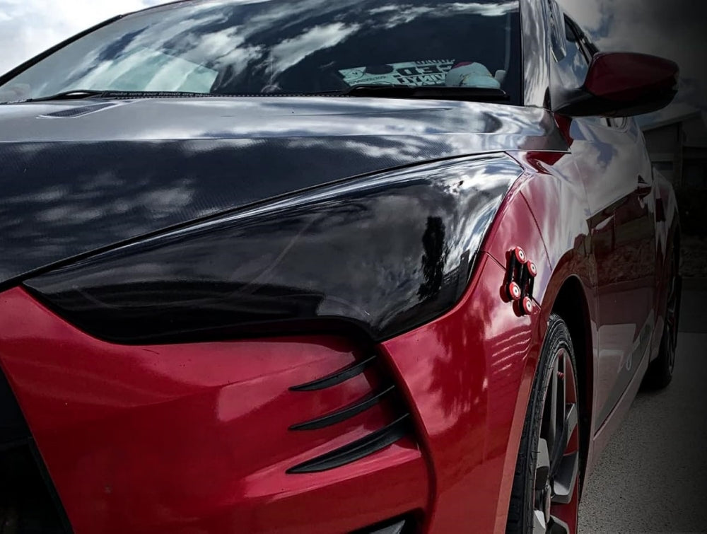 Black PVC Tint Film Wrap for Headlights and Tail Lamps 30cm x 120cm Black Film