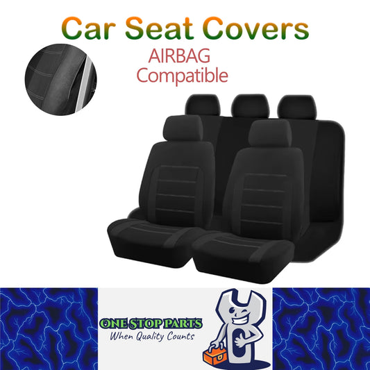 5 Seats Black Car Seat Covers Universal Size Fit For Most Car SUV Truck Van