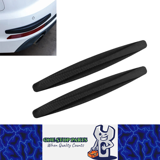 2 x Black Car Bumper Protector Strip Guard Corner Scratch Collision Protector