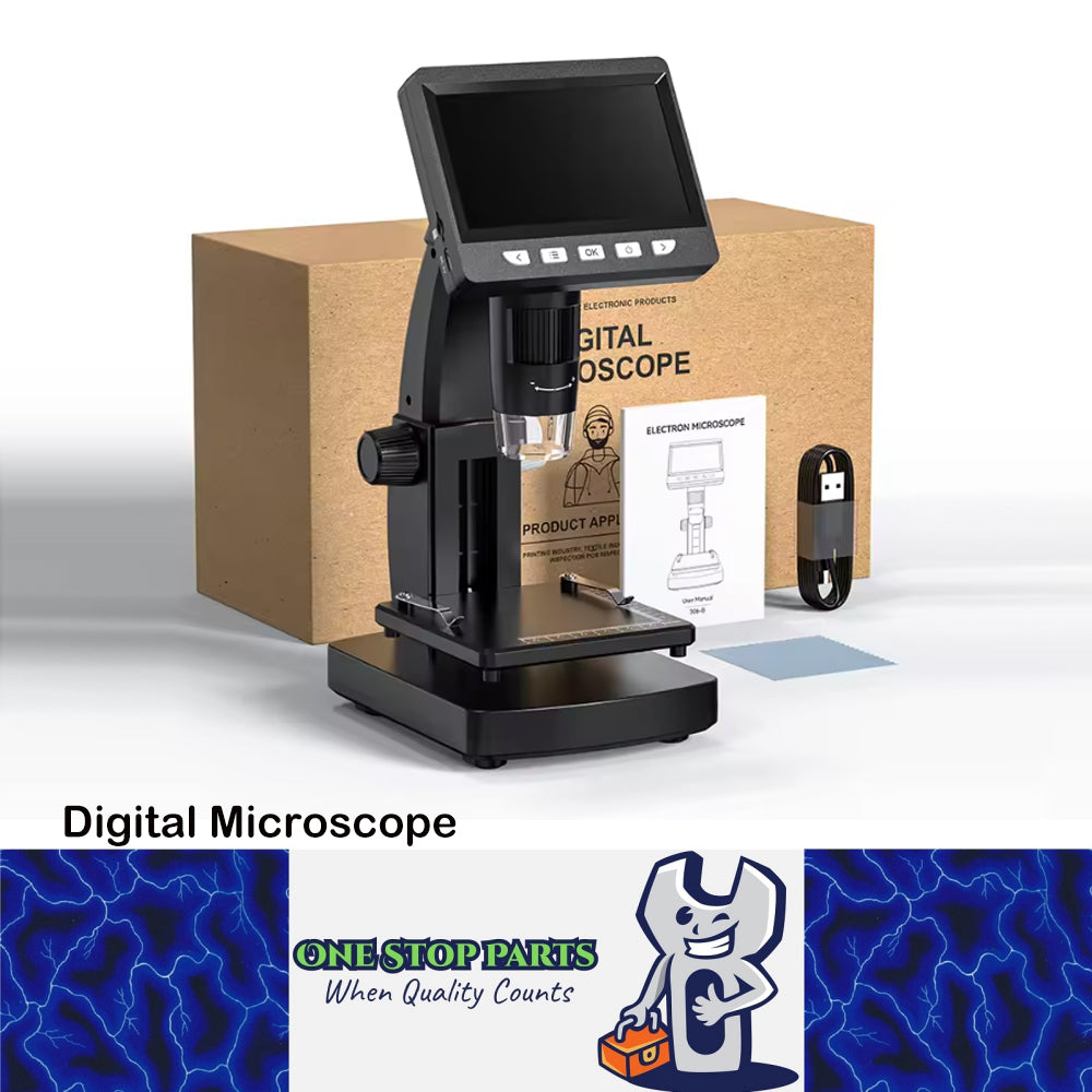 4.3 inch IPS 1000X Digital Microscope 1080P 8 LEDs Coin Microscope Magnifier