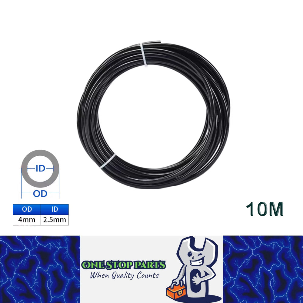 10M 4x2.5mm Black PU Air Hose Pneumatic Tube Pipe for Air Compressor Water Fluid