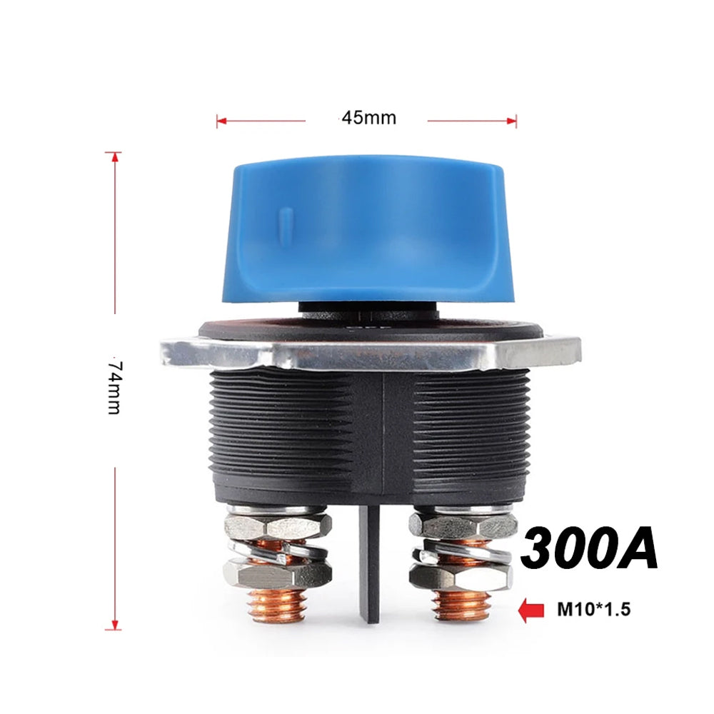 Blue 12V-24V 300Amp Heavy Duty Isolator Switch 45mm for Cars Boats 4wd Truck Car