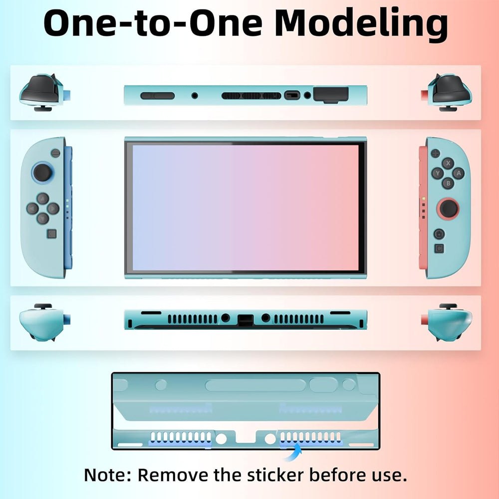 Blue Dockable Protective Cover Slim Protector Case for Switch 2 & Joy Con 2025