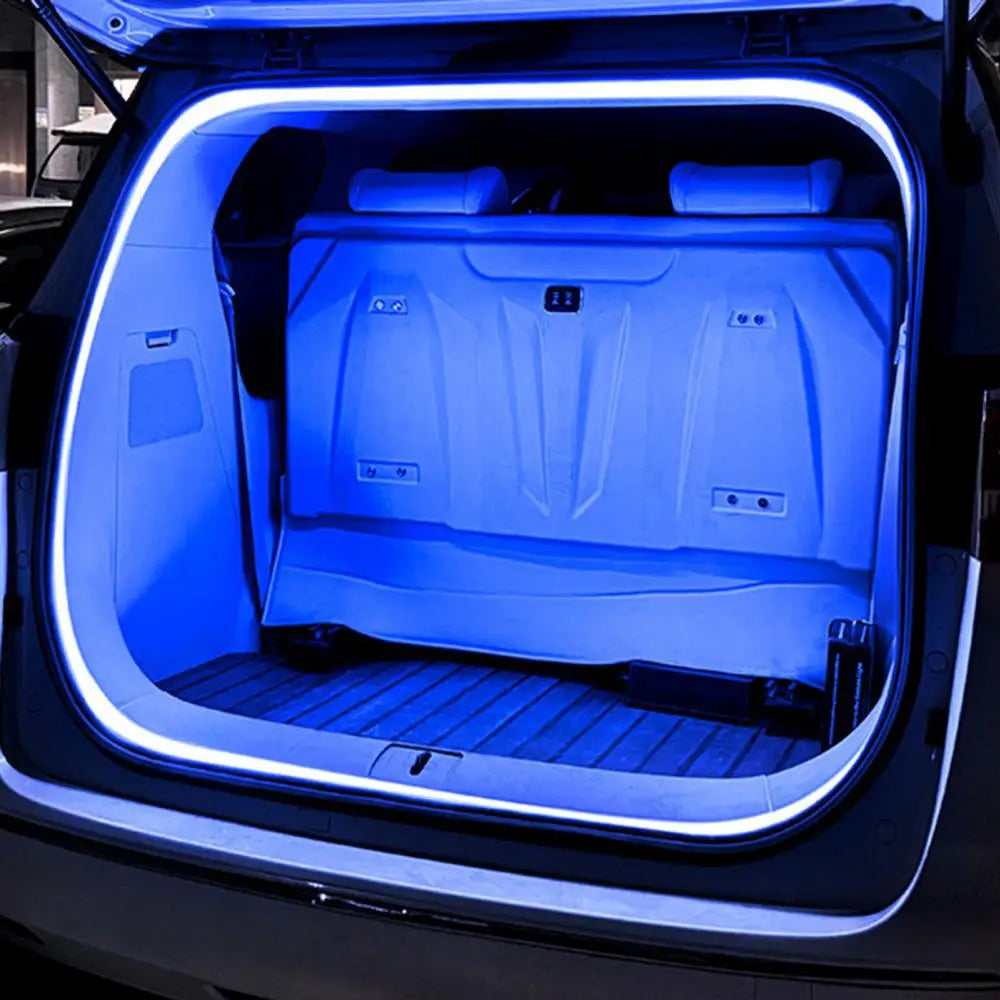 5M Blue LED Car Trunk Light Flexible LED Strip Light with Magnetic Induction