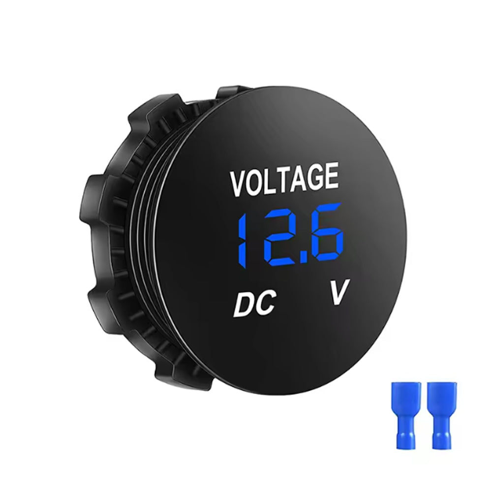 1 x Blue LED Digital Voltmeter 6V-30V Voltage Gauge Meter for Car Boat Marine