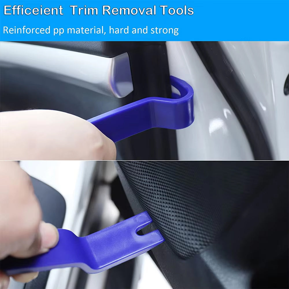 Blue Hand Tool Set Pry Disassembly Tool Interior Door Clip Panel Trim Dashboard