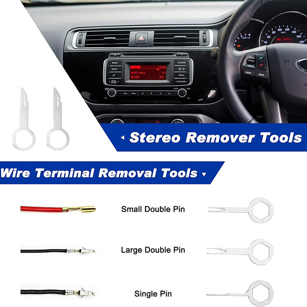 Red Hand Tool Set Pry Disassembly Tool Interior Door Clip Panel Trim Dashboard