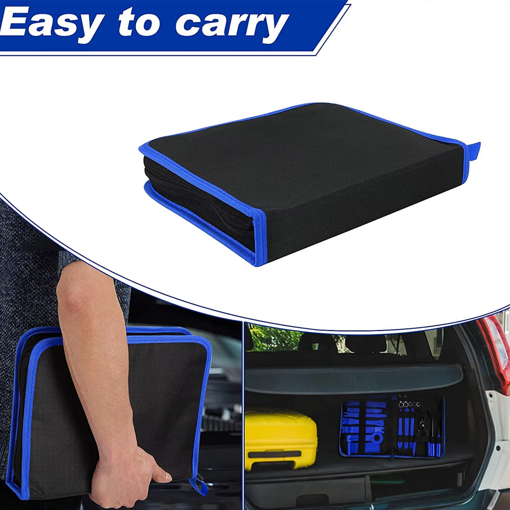 Blue Hand Tool Set Pry Disassembly Tool Interior Door Clip Panel Trim Dashboard