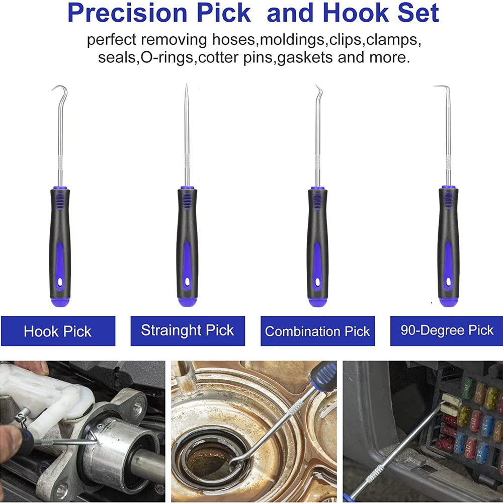 Blue Hand Tool Set Pry Disassembly Tool Interior Door Clip Panel Trim Dashboard