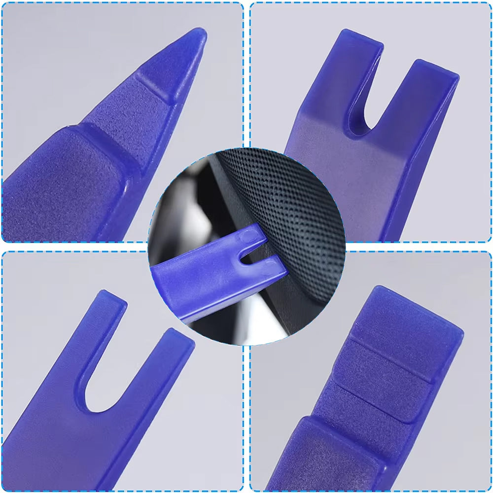 Blue Hand Tool Set Pry Disassembly Tool Interior Door Clip Panel Trim Dashboard