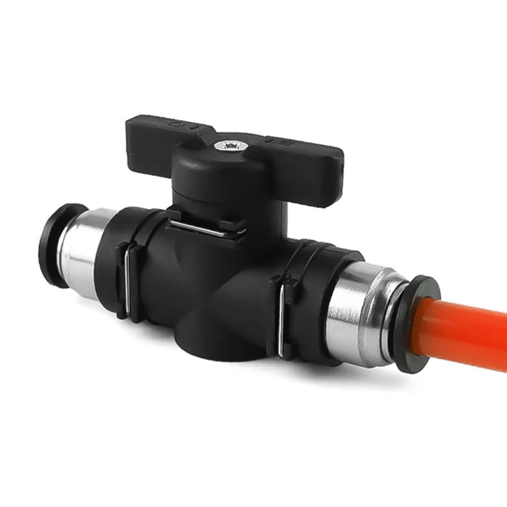 8mm Type BUC Push Connect Valve Pneumatic Ball Air Flow Control Valve Connector