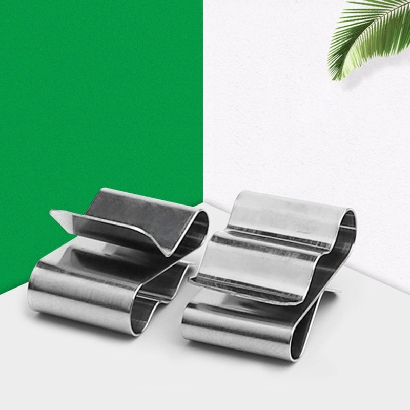 50 x Stainless Steel Cable Clips Solar Panel Wire Clip Easy Installation