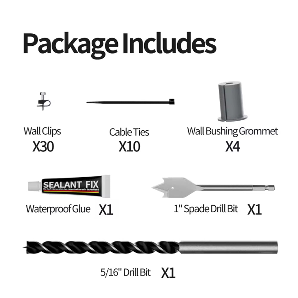 Starlink Cable Routing Kit for Gen 2 Gen 3 Cable Grommets Wall Pass Through Tool