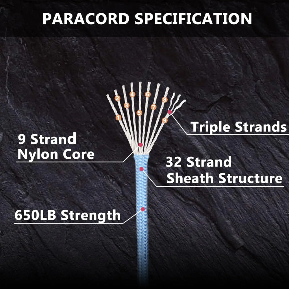 31m Camo Jungle 650lb 9 Core Paracord Rope 4mm Parachute Cord Camping Rope