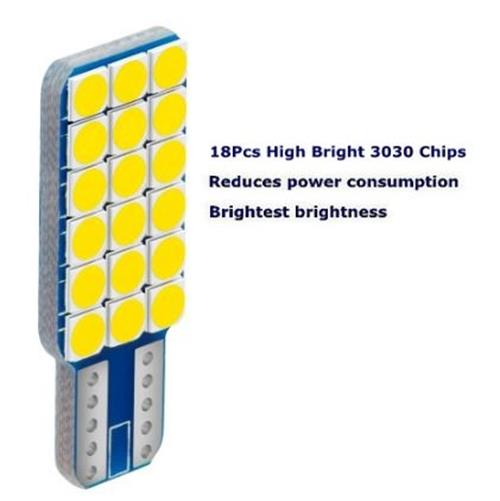 10 X T10 Warm White single sided 18SMD Super Bright LEDs for Interior (10pcs)