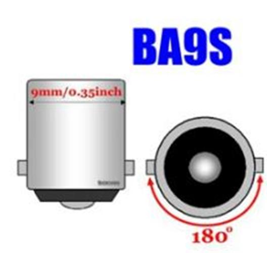 10 x Cool White BA9S NON POLARITY SUIT FORD INTERIOR LIGHT (10pcs)