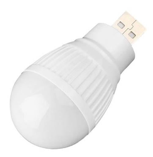 10 x USB 3w LED Light Bulb Portable Mini LED Small Light Bulb Warm White 10pcs