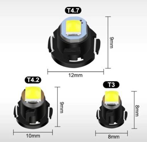 10 x T4.2 Neo 10mm 3030smd 12v Blue Dash illumination LEDs Blue T4 (10pcs)