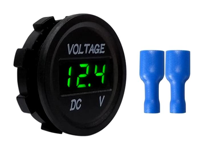 1PC 6-33V GREEN DISPLAY VOLT METER 35MM DIAMETER SINGLE VOLT GAUGE LED DISPLAY