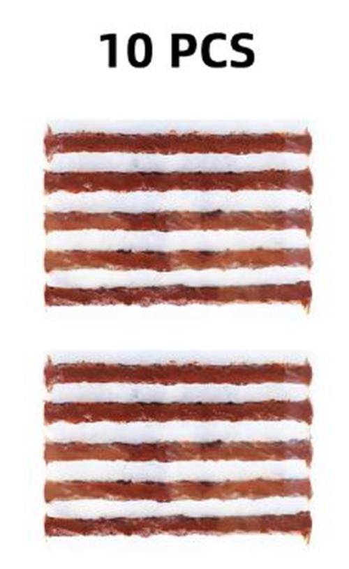 10 x Brown 6mm Tyre repair kit strips for plugging tyre puncture hole (10pcs)