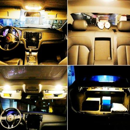 10 X T10 Warm White single sided 18SMD Super Bright LEDs for Interior (10pcs)