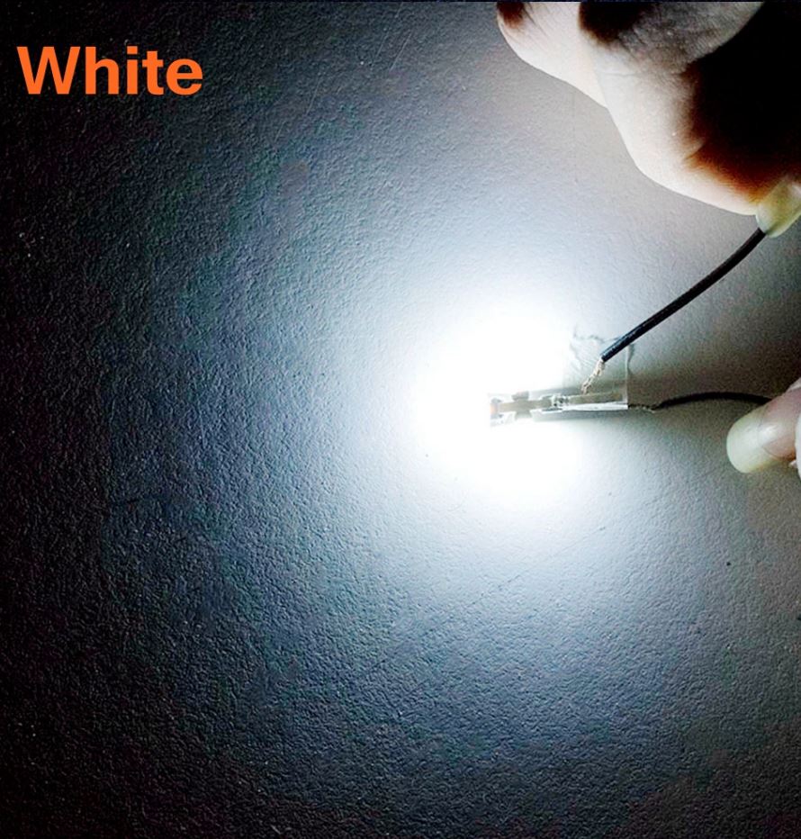 10 x Cool White T5 Super Bright Canbus 9smd 200 Lumens LEDS FOR DASH (10pcs)