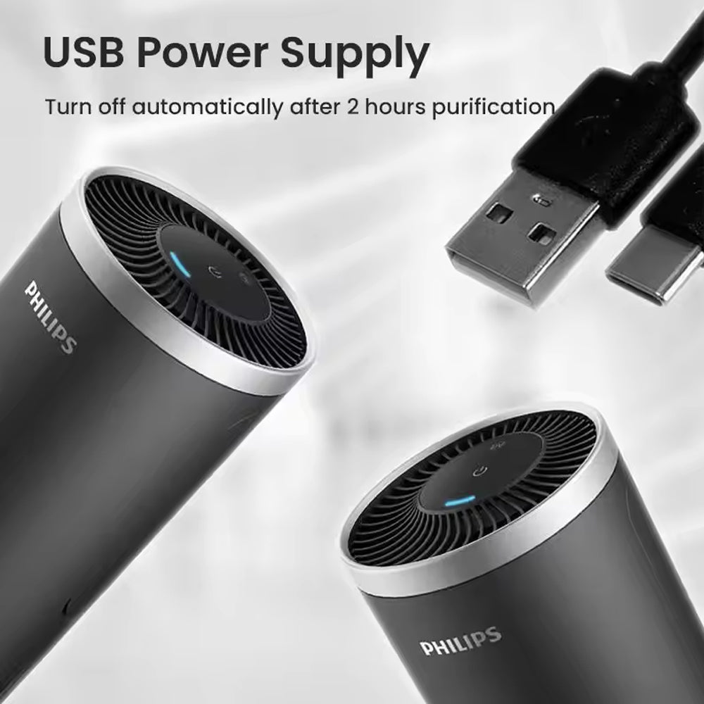 Philips Car Air Purifier Nano Level Filtration UVC Filtration USB Power Supply