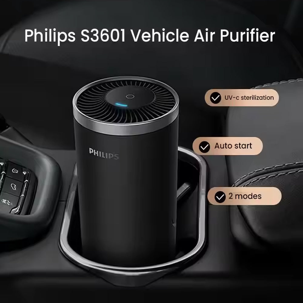 Philips Car Air Purifier Nano Level Filtration UVC Filtration USB Power Supply