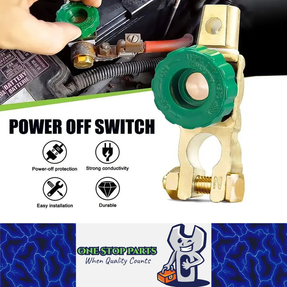 Car Battery Disconnect Switch Quick Release Cut-off Isolator 12-24V Boat Truck