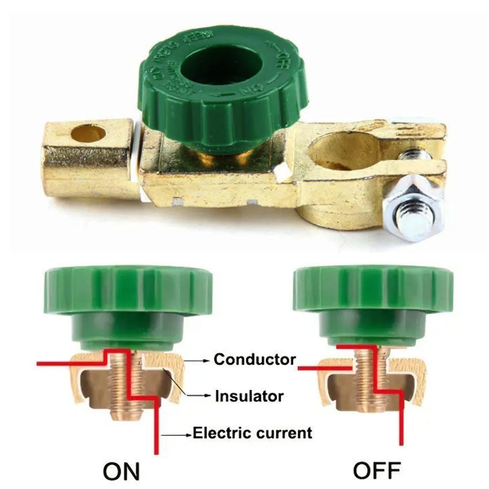 Car Battery Disconnect Switch Quick Release Cut-off Isolator 12-24V Boat Truck