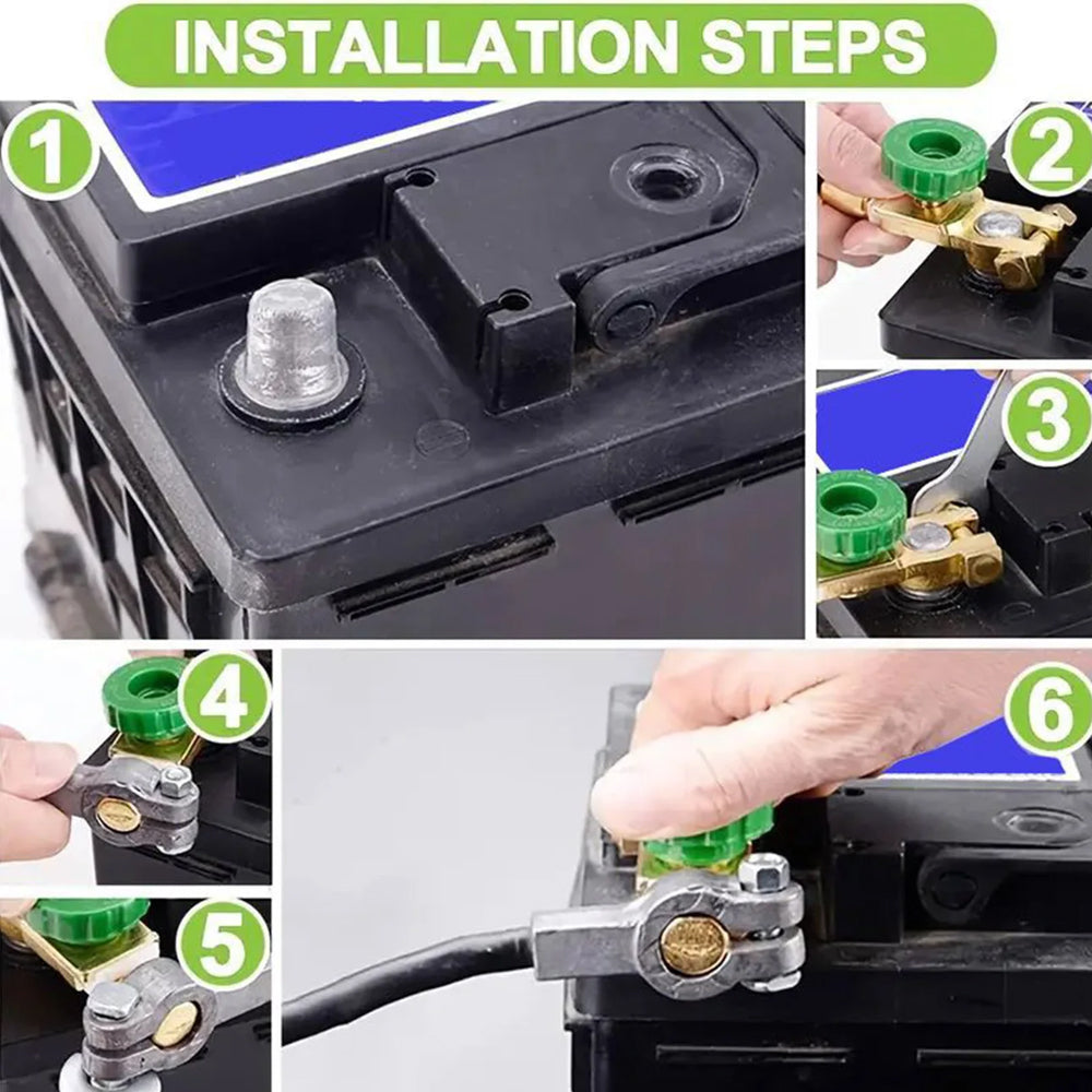 Car Battery Disconnect Switch Quick Release Cut-off Isolator 12-24V Boat Truck