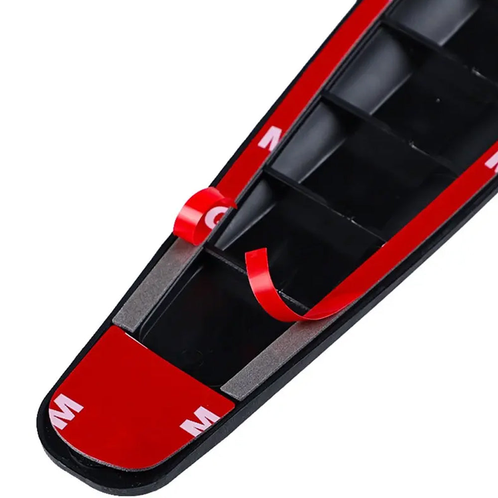 2 x Black Car Bumper Protector Strip Guard Corner Scratch Collision Protector