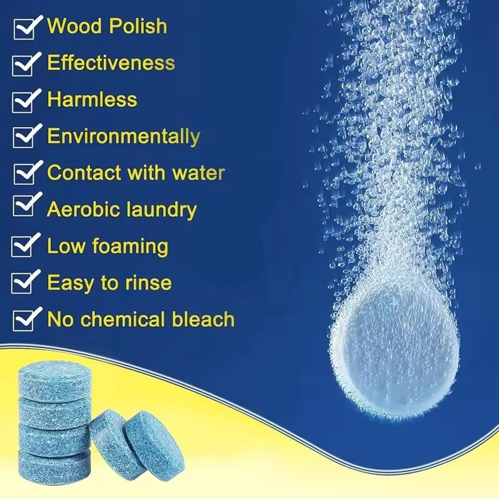 50 x Car Windscreen Cleaner Effervescent Tablets Car Wiper Glass Washer Tablets
