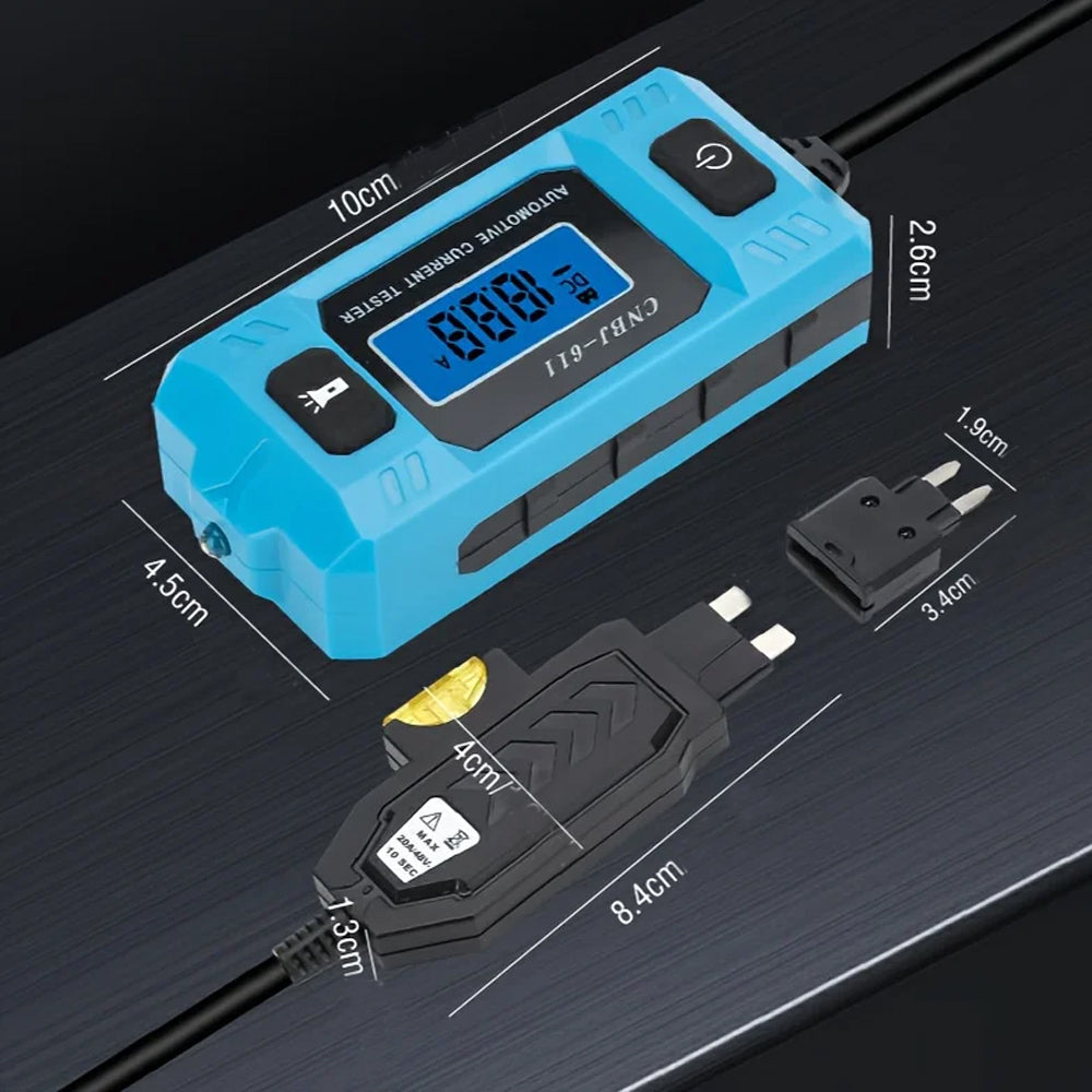 Car Current Tester Blade Fuse Max 48V 20A Circuit Tester Repair Detector Tool