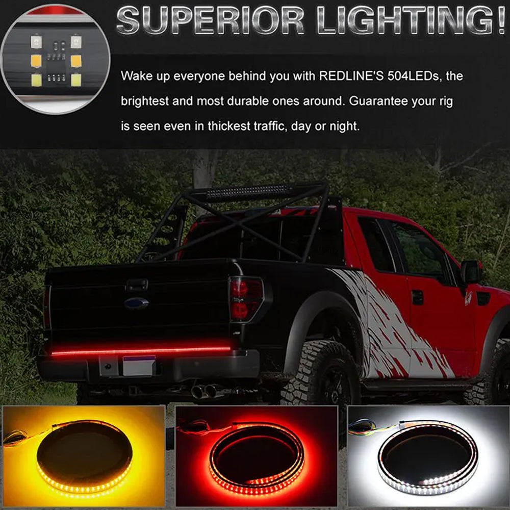 12V 1.5M Car LED Brake Turn Signal Light Flowing Dynamic Rear Tail Strip Lamp
